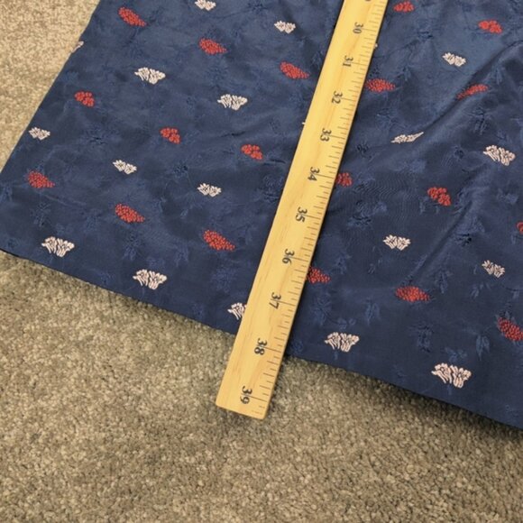 Banana Republic Women's Elegant Navy Blue Floral Sleeveless Sheath Dress Size 12 - Picture 6 of 10